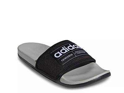 adilette white black