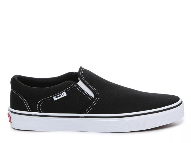 Vans black slip ons mens 2025