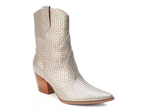 Silver booties hot sale dsw