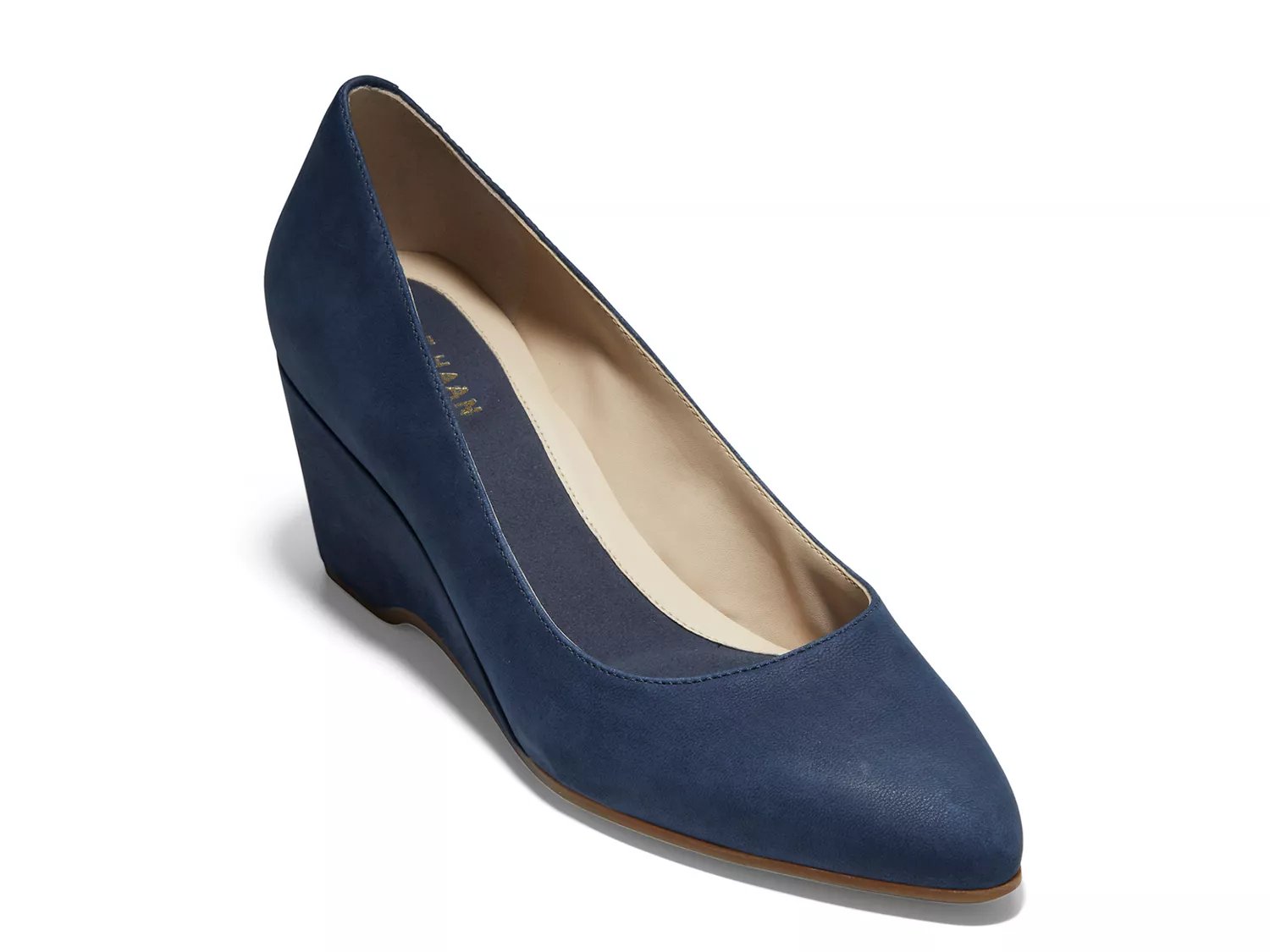 dsw navy wedge sandals