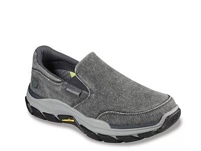 Grey slip hot sale on skechers