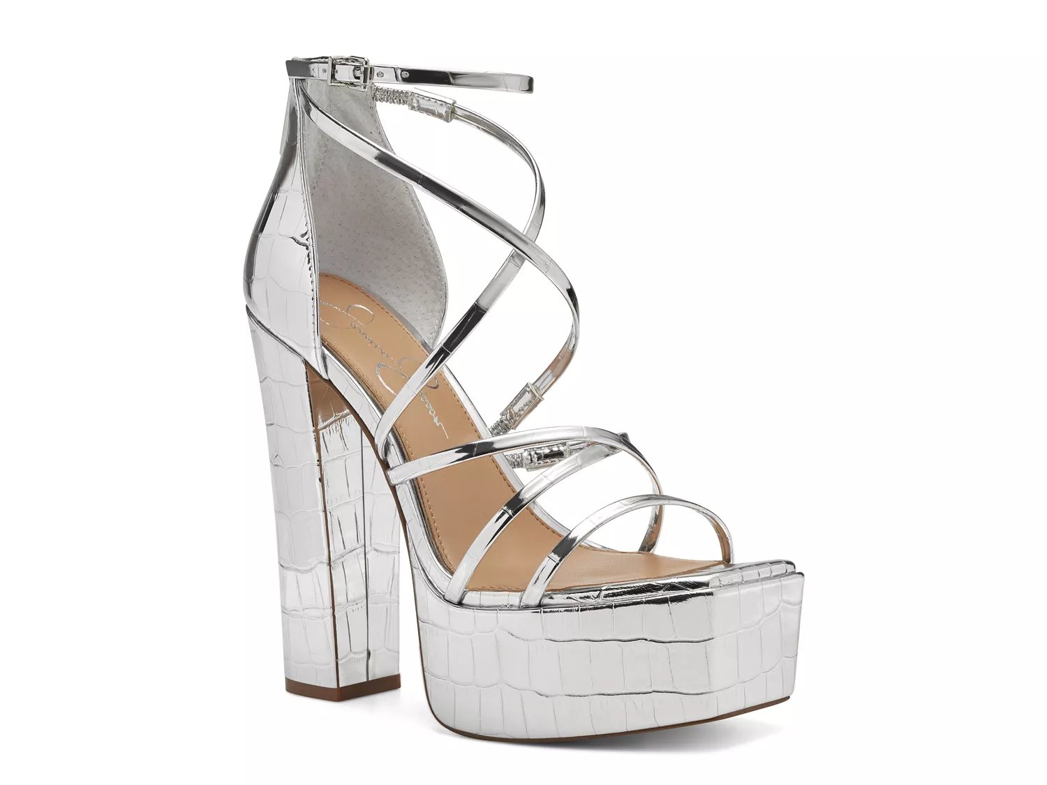 Silver Block Sandals | DSW