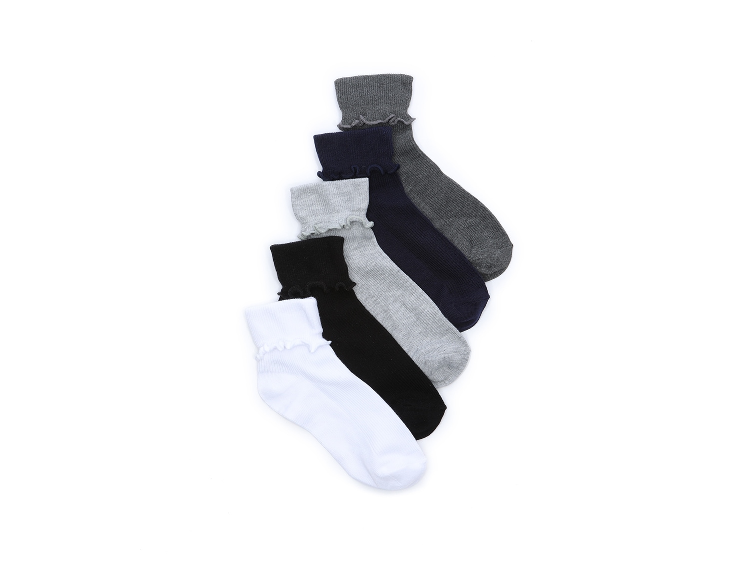  Turncuff Kids' Ankle Socks - 5 Pack 