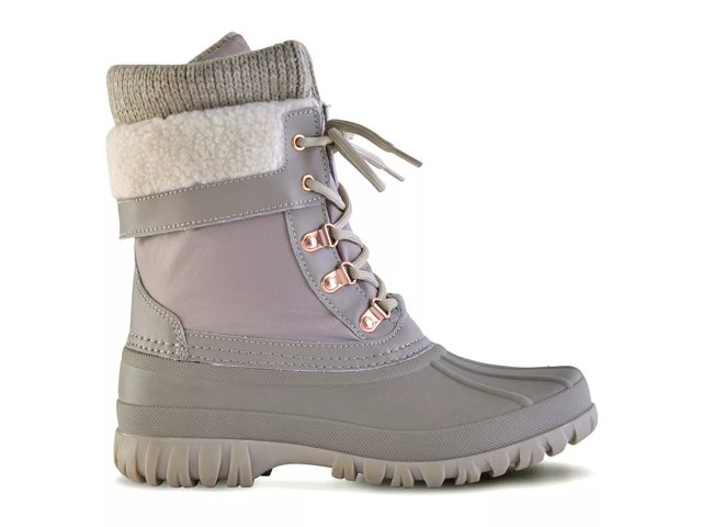 Cougar creek snow boot taupe plaid outlet