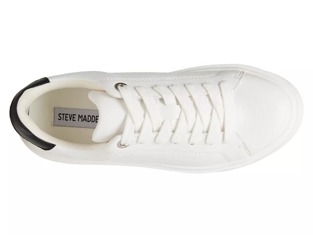 Steve madden white sneakers platform store