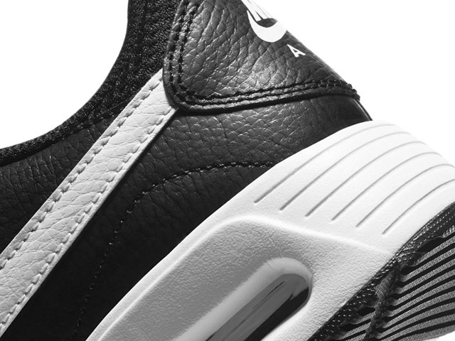Black and white leather nike shoes best sale