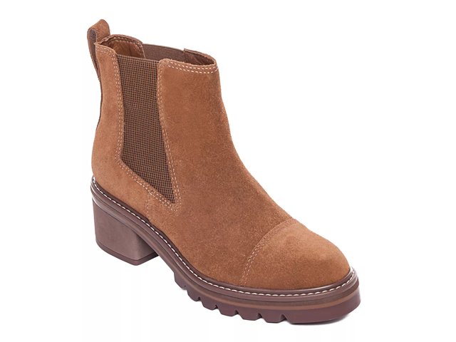 Dsw cognac booties discount