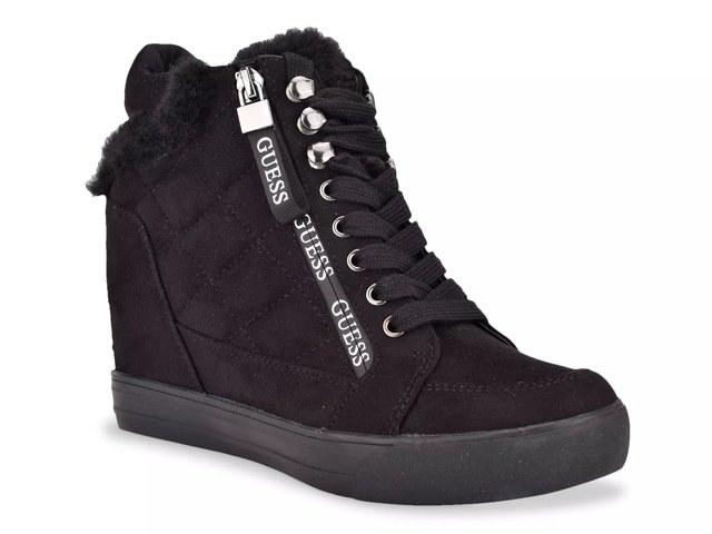 Guess women's dustyn wedge sneakers 2025