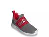 Adidas red store slip on shoes