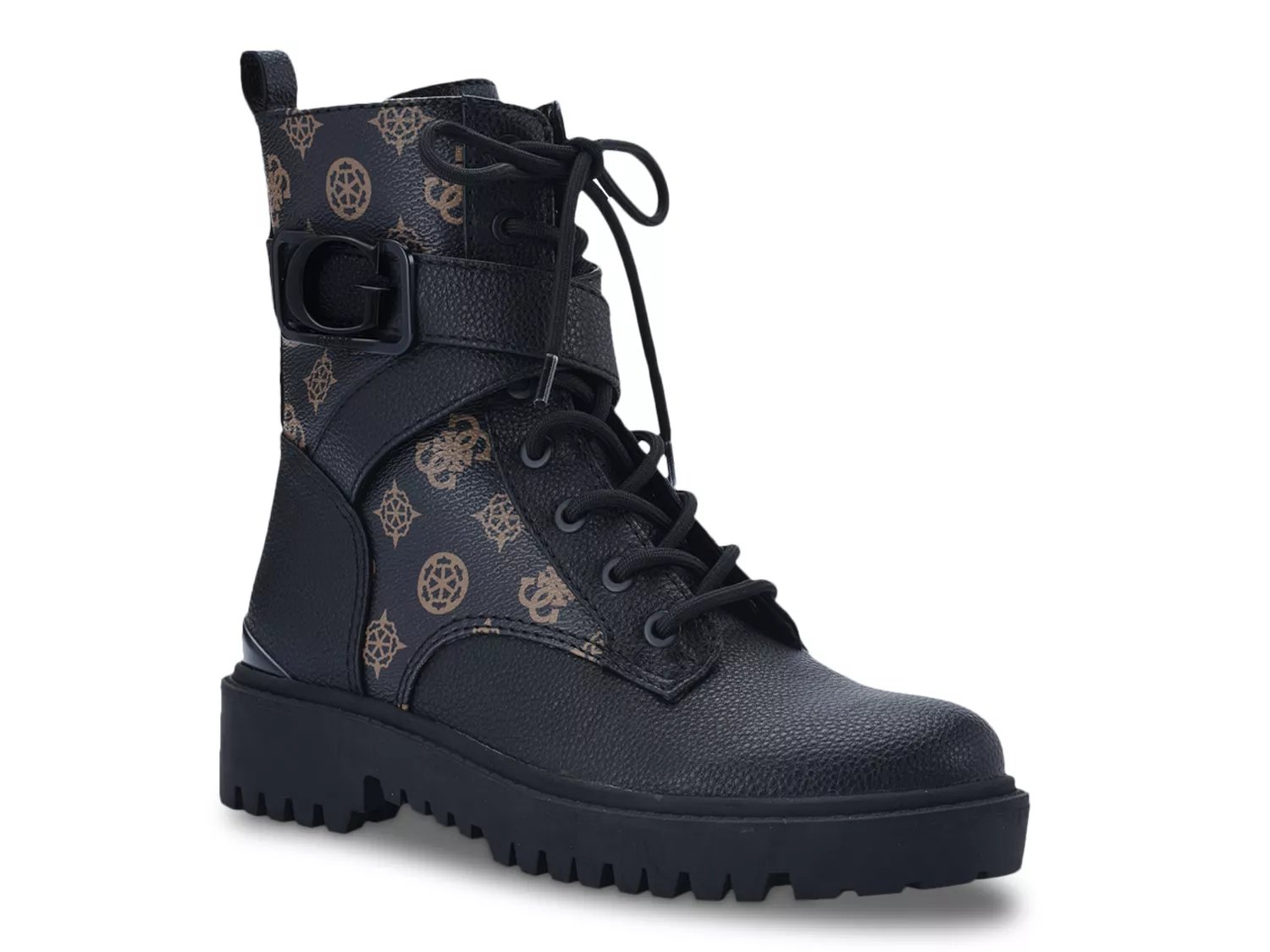 Guess black shop combat boots