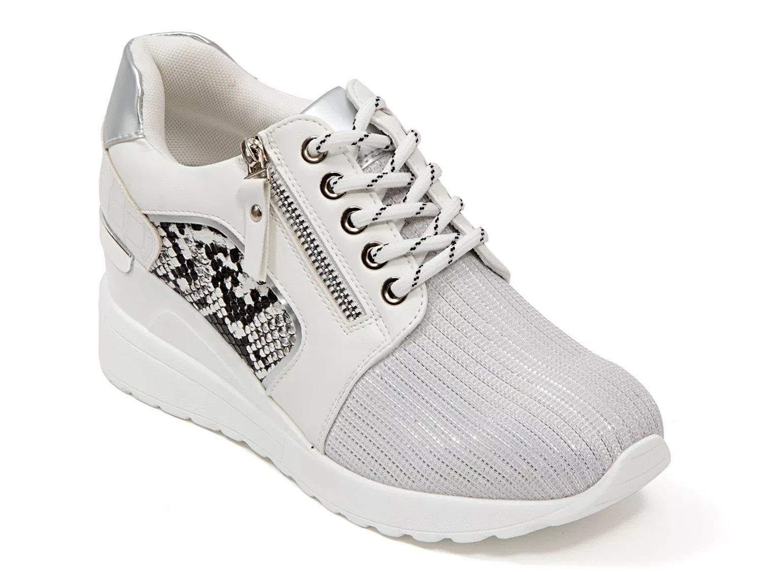 dsw black wedge sneakers