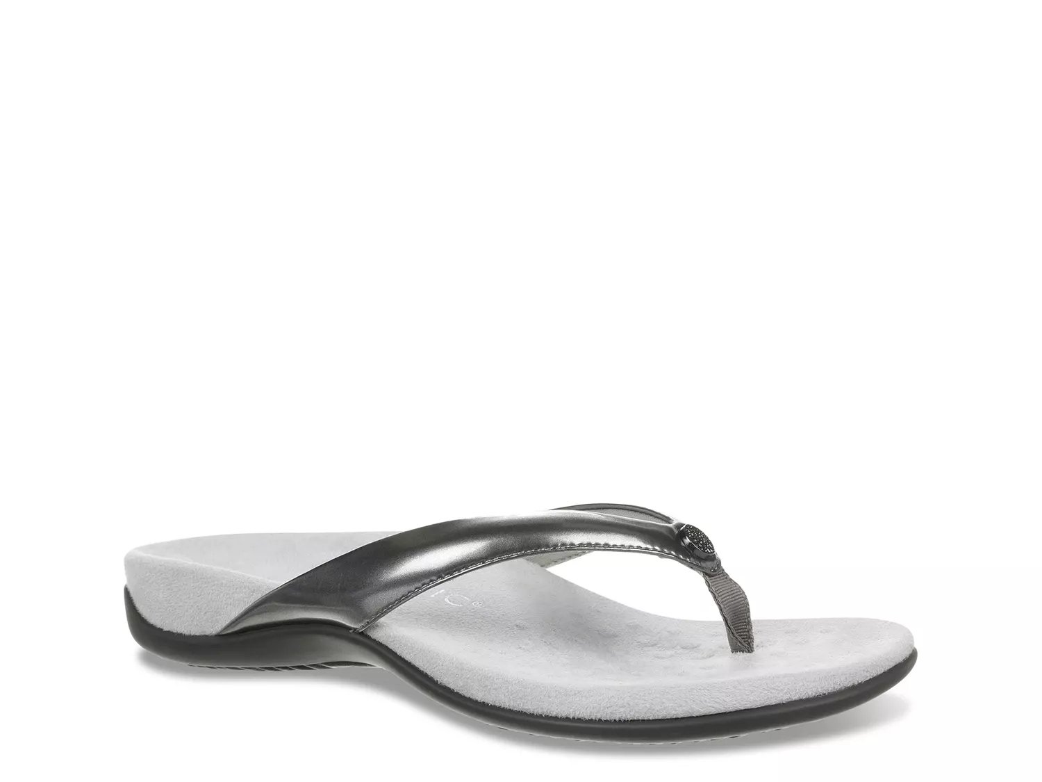 silver flip flops cheap