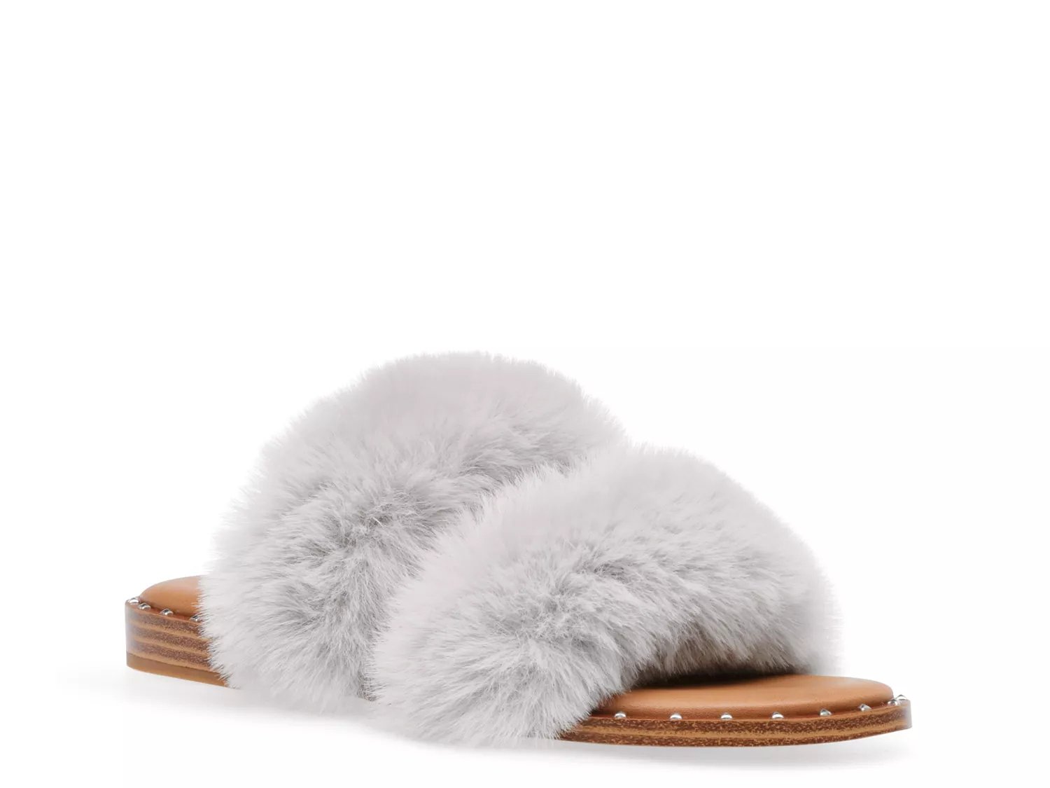 dsw fuzzy slippers