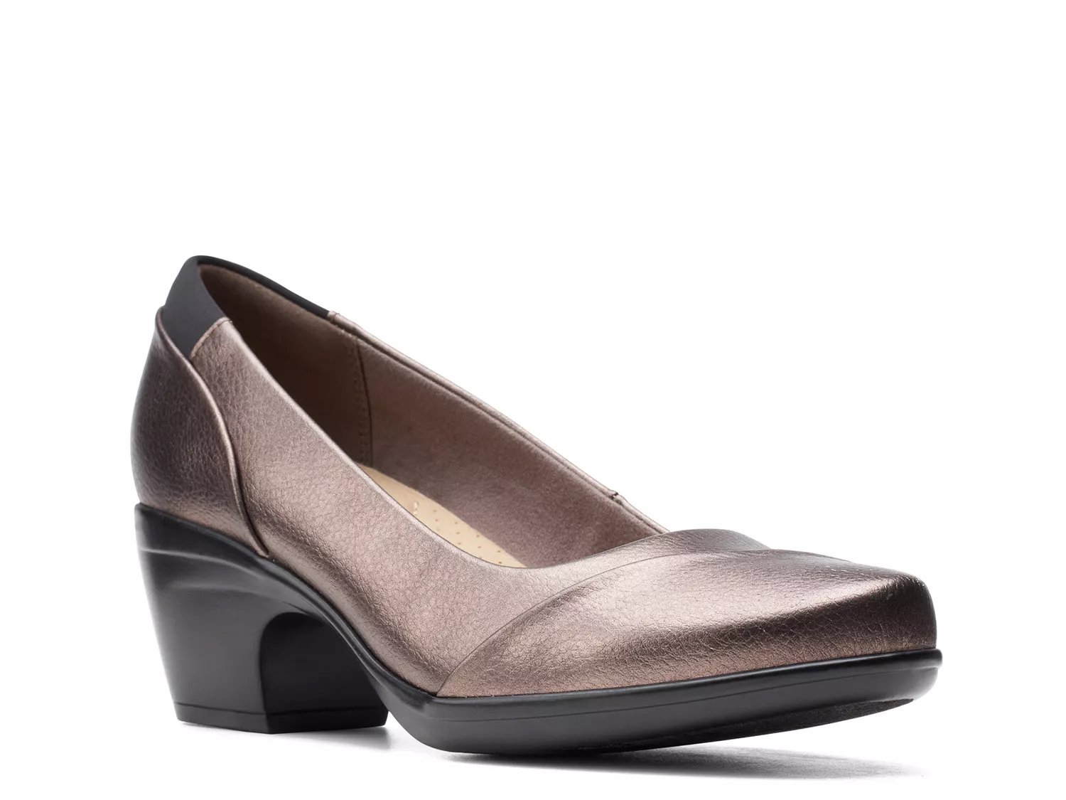 clarks silver dress shoes