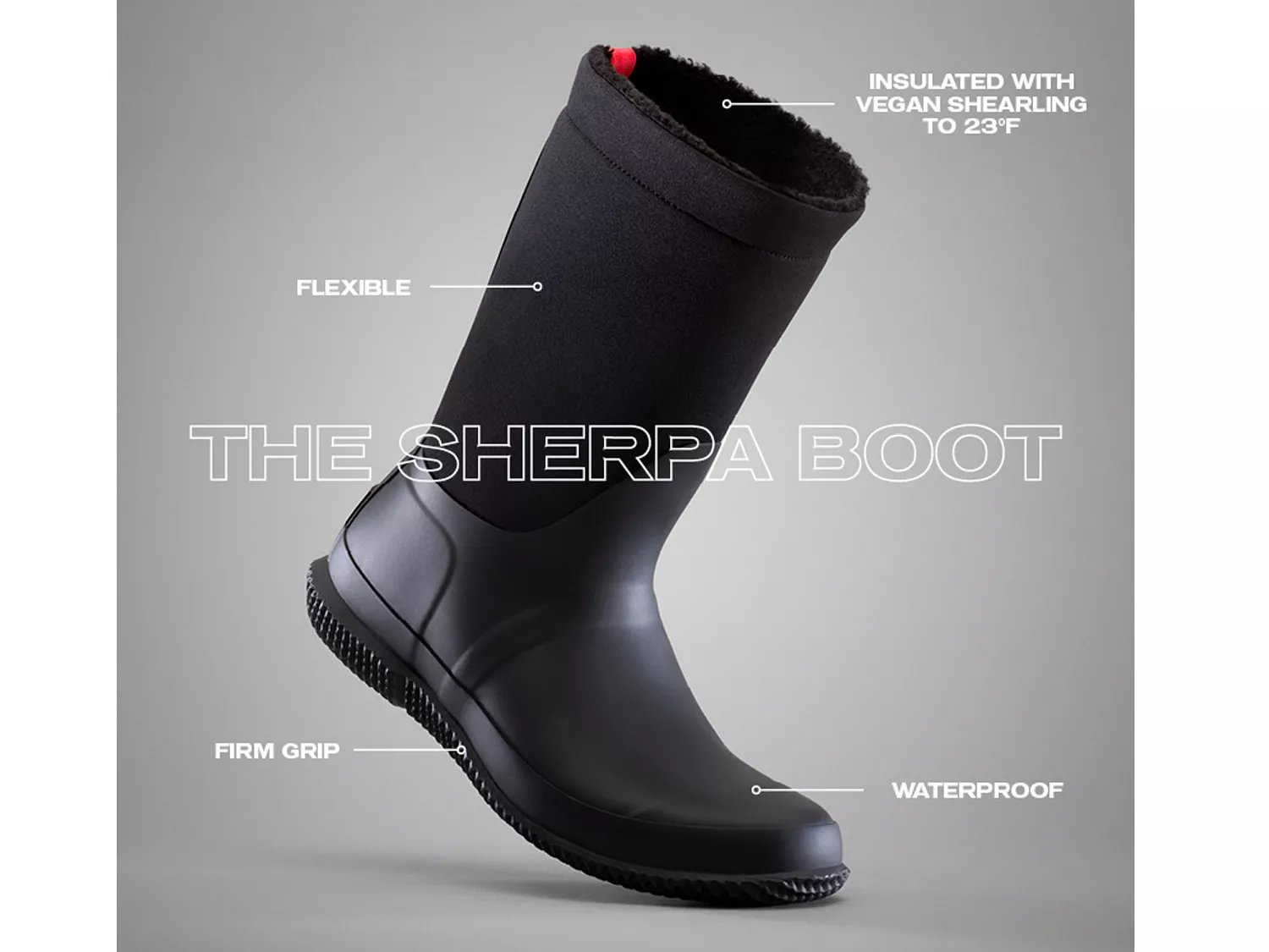 rain boots with sherpa lining
