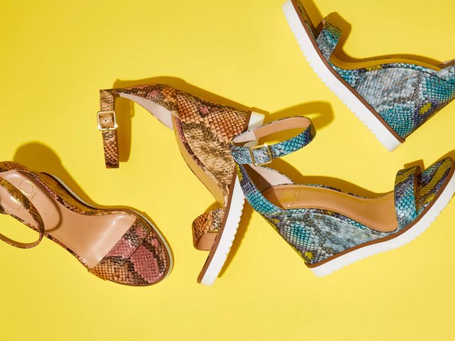 Yellow wedges dsw cheap