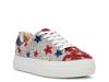 Suton Highwall Bling Platform Sneaker Silver Metallic/Red/Blue Stars view