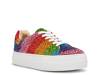 Suton Highwall Bling Platform Sneaker Rainbow Stripes view