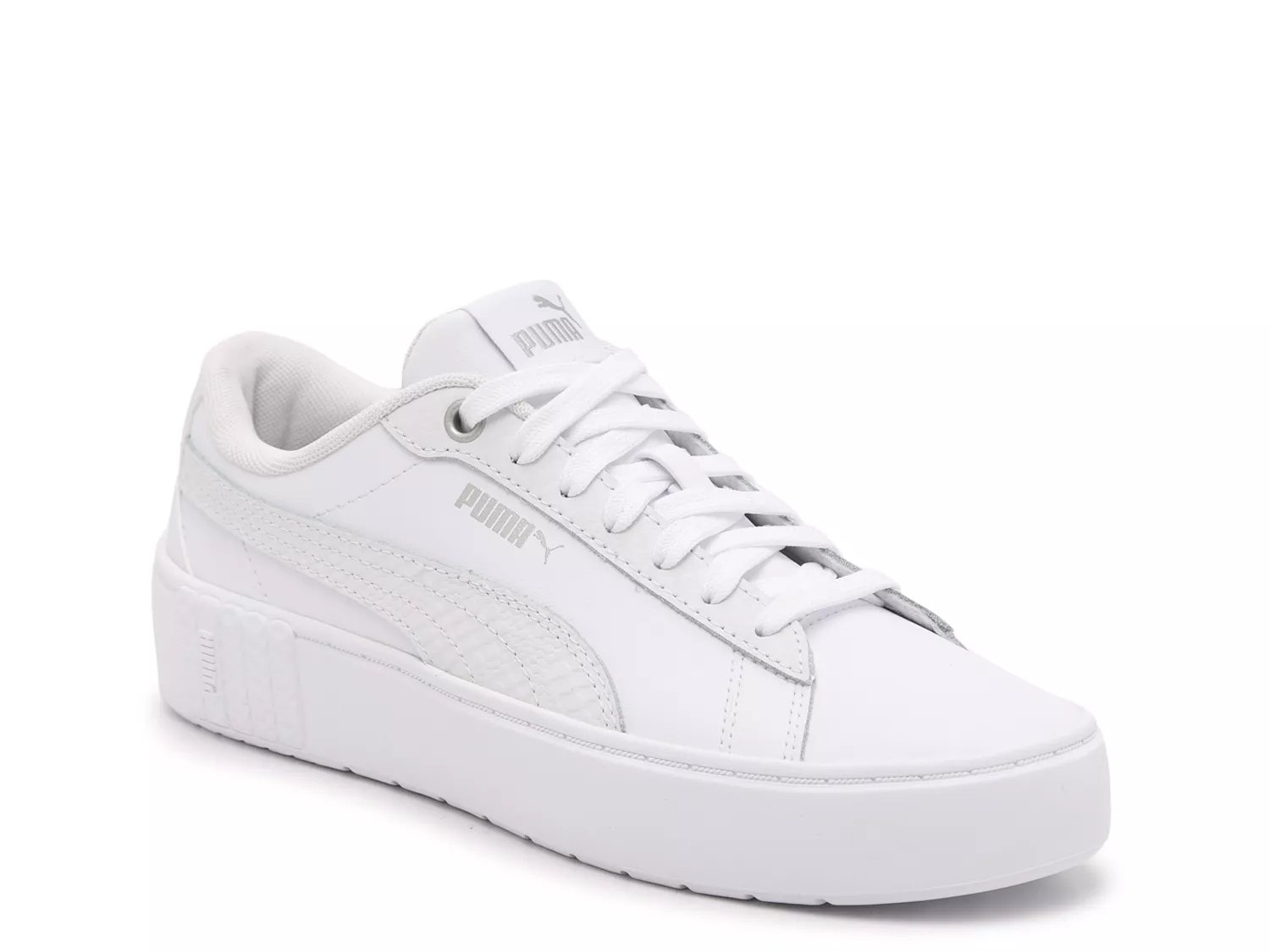 PUMA Smash Platform V2 L 'White Black' - 373035-02