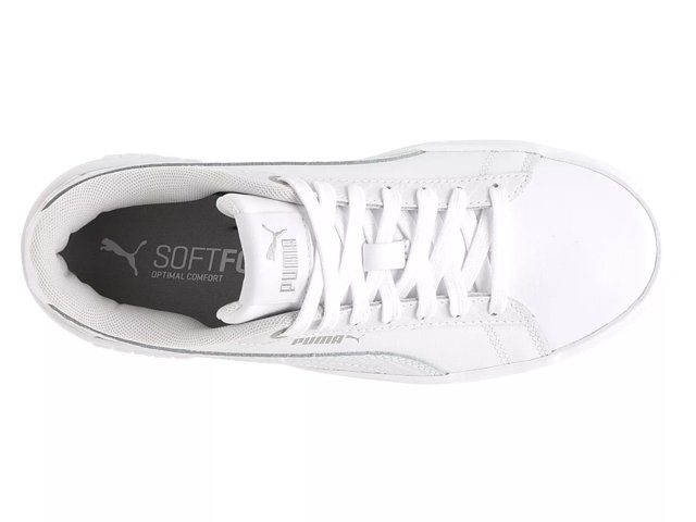 puma smash platform white