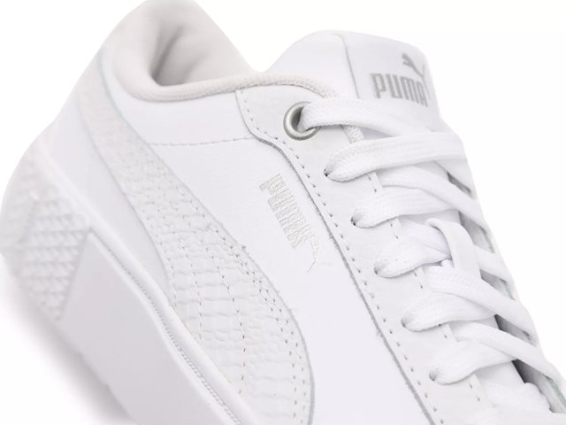 puma smash platform white