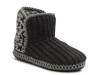 Leigh Bootie Slipper Black/Grey Leopard Print view