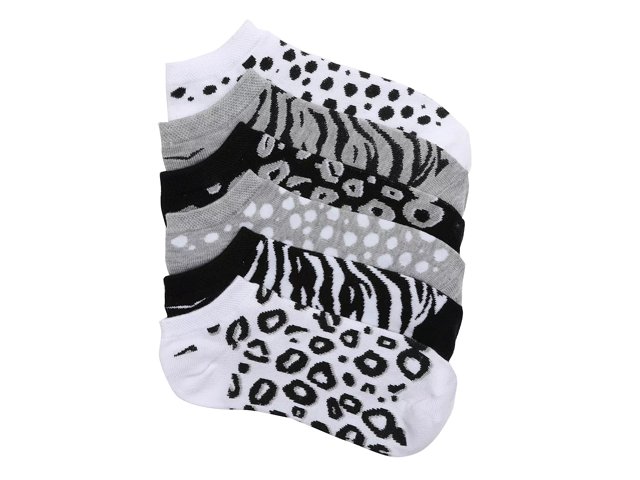 Mix No. 6 Animal Print Women s No Show Socks 6 Pack Free