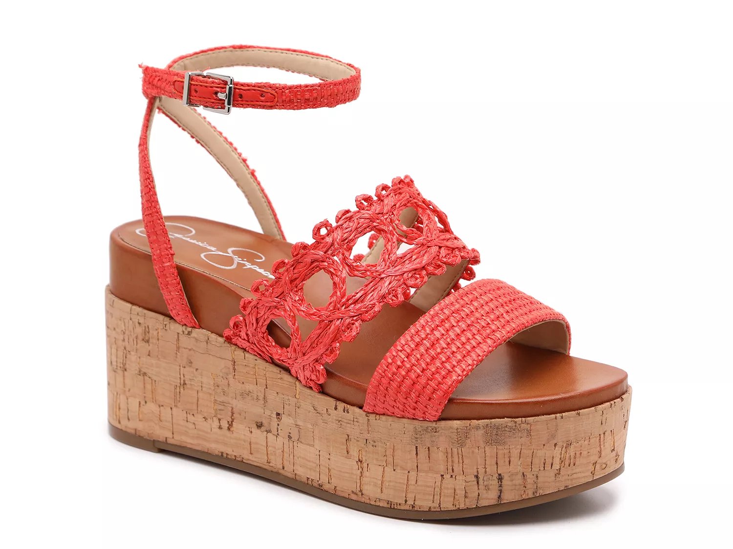 Dsw red wedge discount sandals