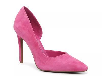 Vince camuto pink cheap suede shoes