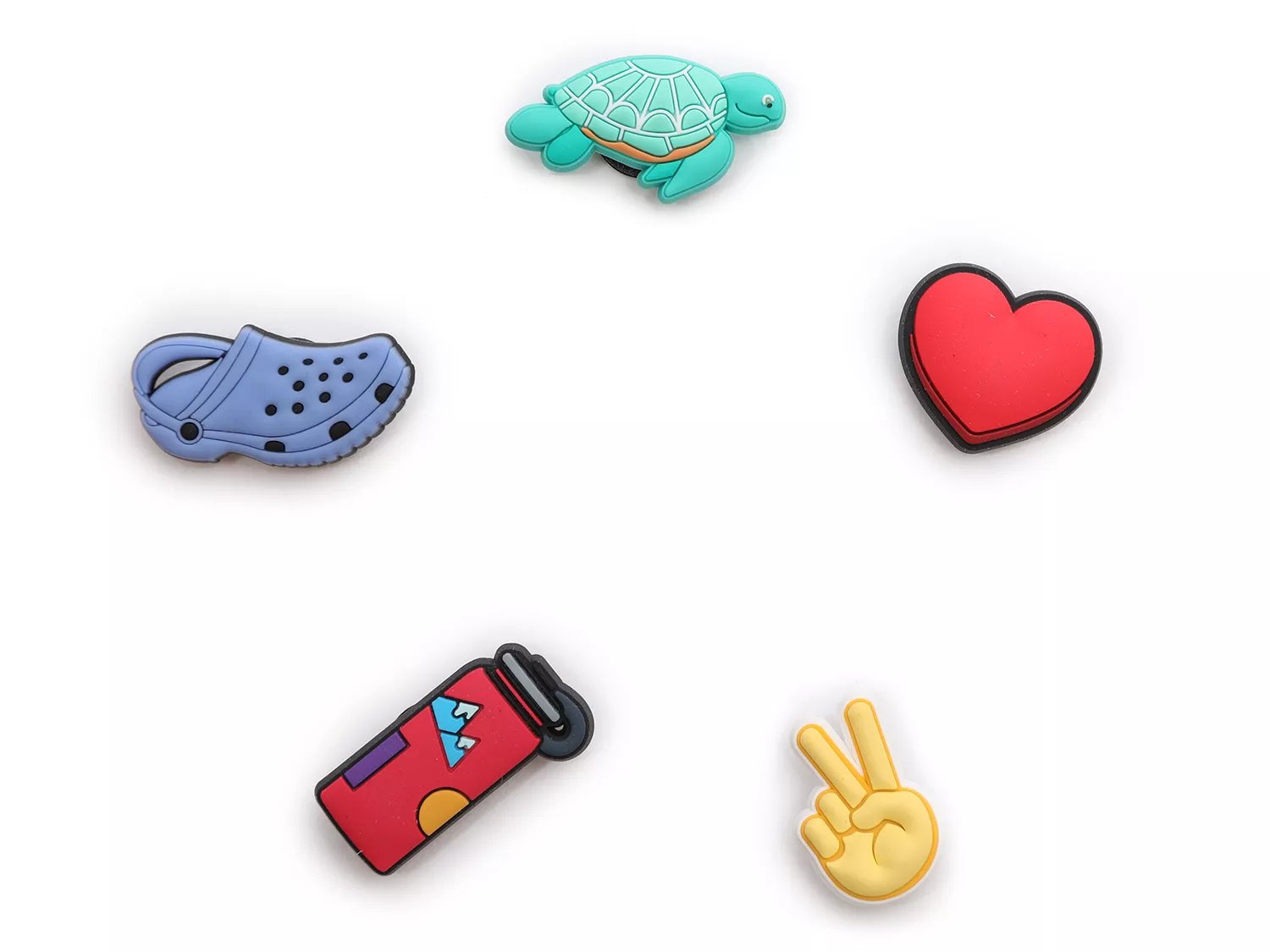 Crocs Peace Love Outdoors Jibbitz Set 5 Pack Free Shipping DSW