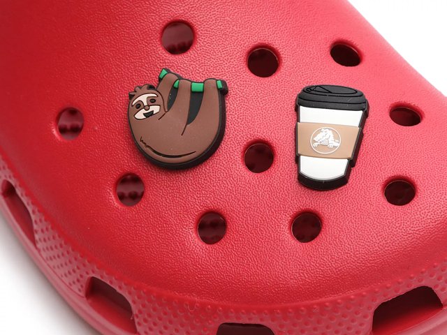 Strawberry crocs dsw hot sale
