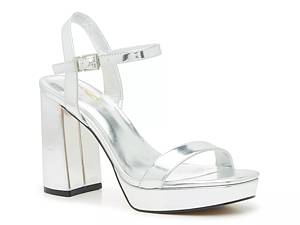 Womens silver platform store shoes