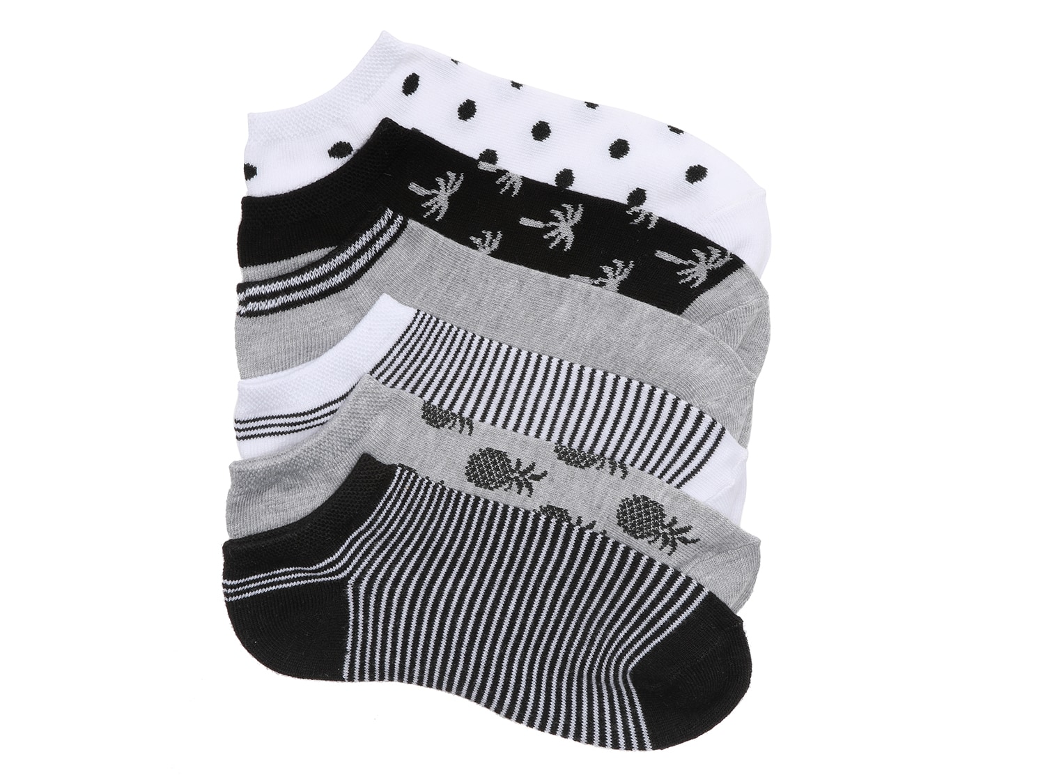 Mix No. 6 Tropical Women's No-Show Socks - 6 Pack - Free Shipping