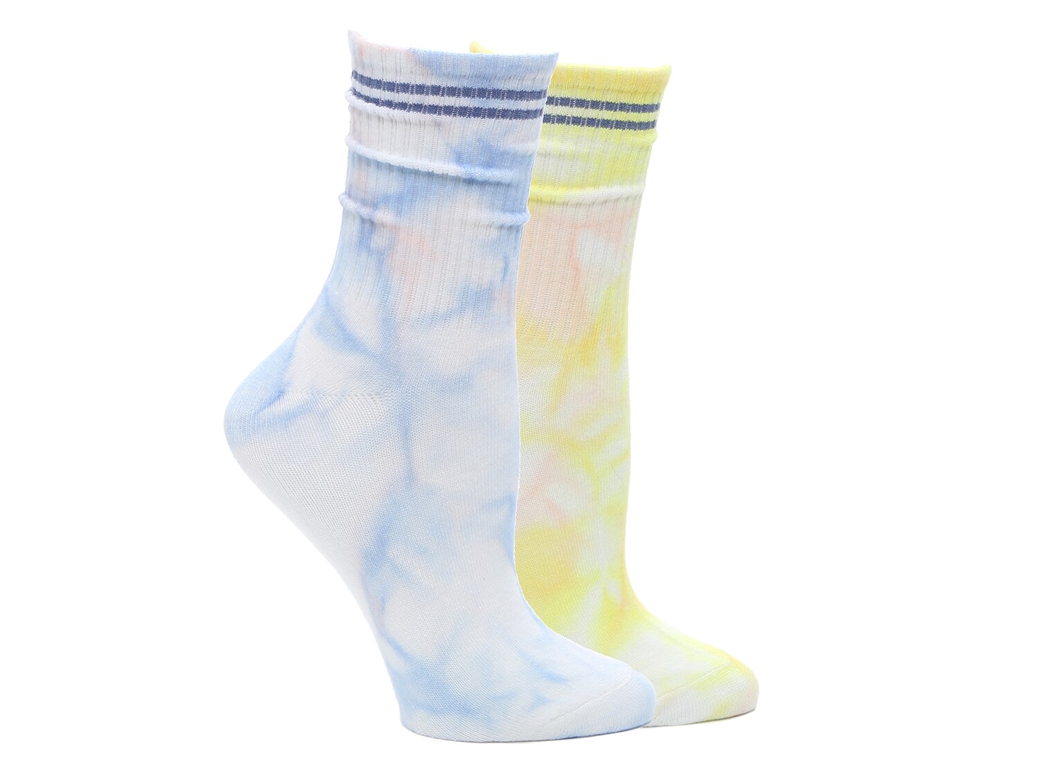  Tie Dye Varsity Women's Crew Socks - 2 Pack 