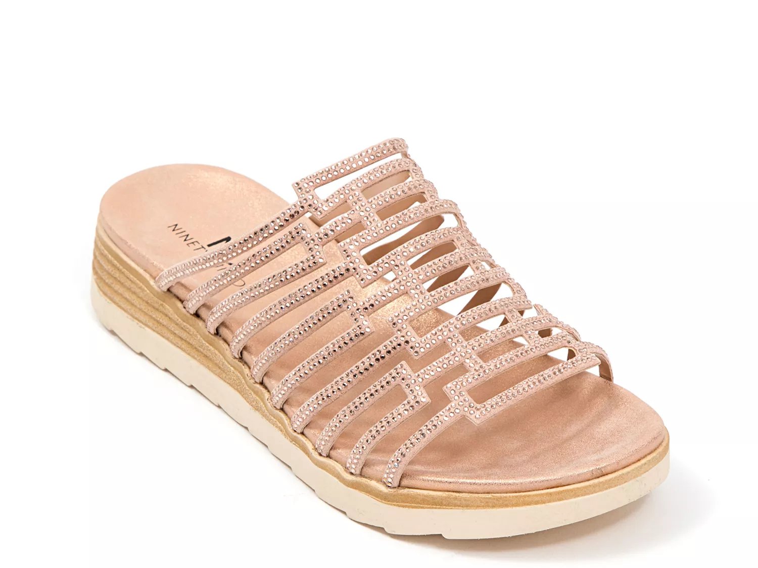 Rose gold wedges store dsw