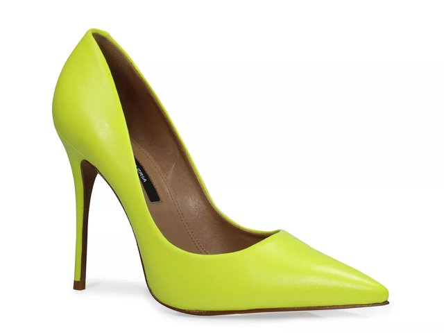 yellow bcbg heels