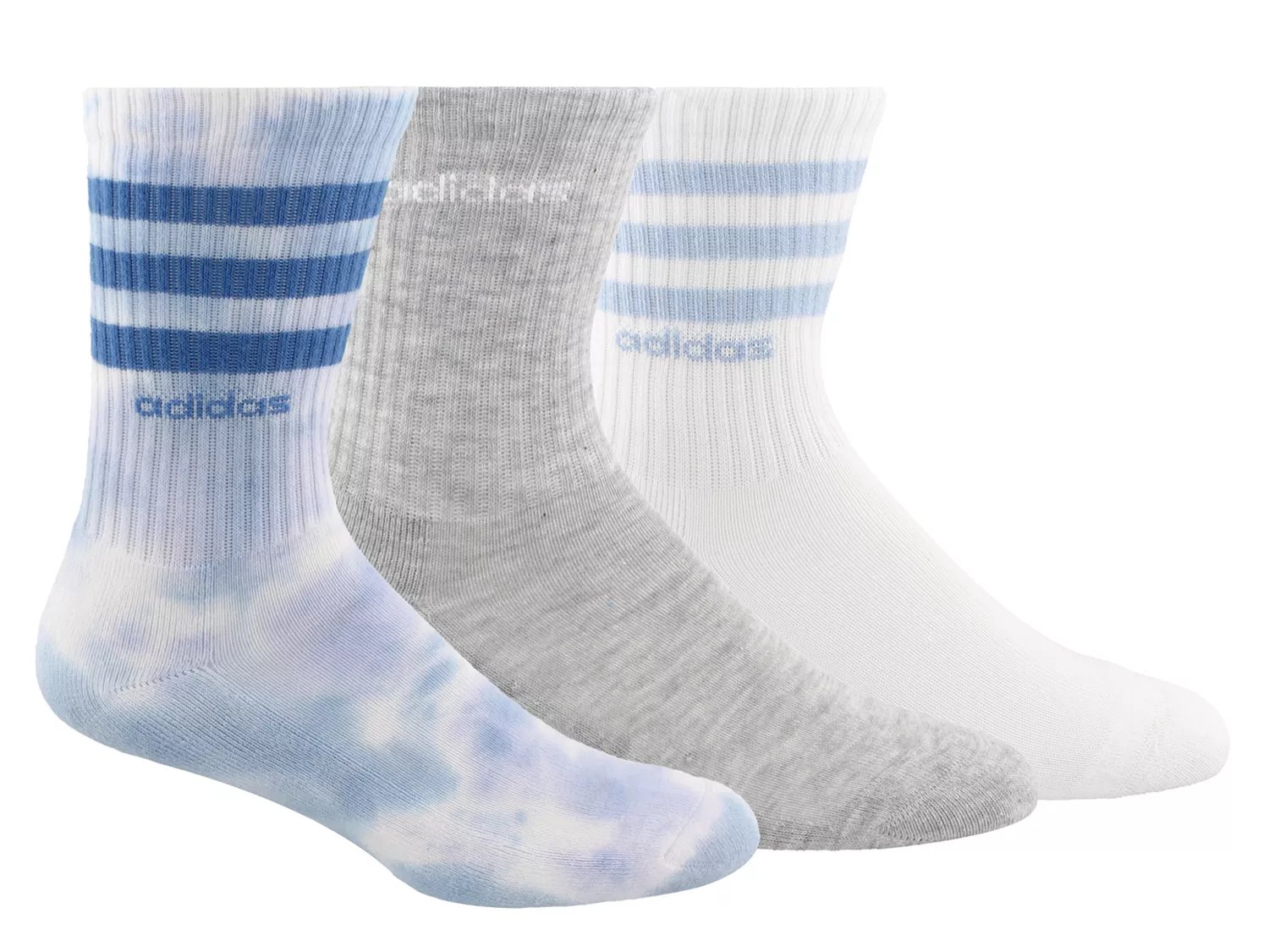  Color Wash Women's Crew Socks - 3 Pack 