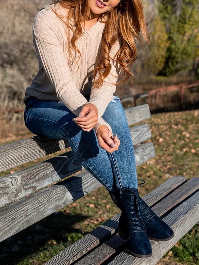 Denim boots cheap dsw