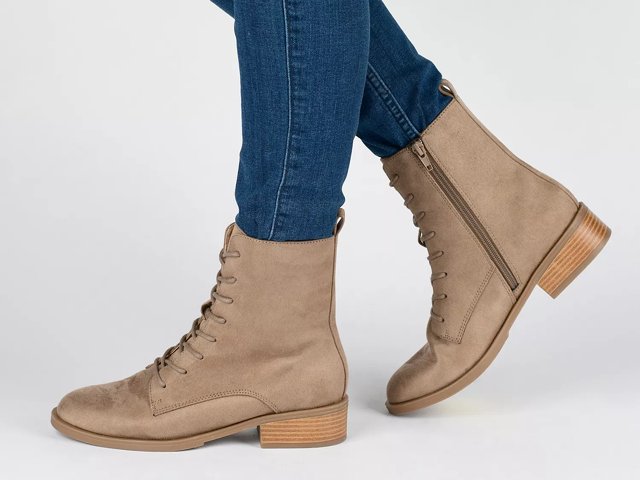 Journee Collection Vienna Combat Boot - Free Shipping | DSW