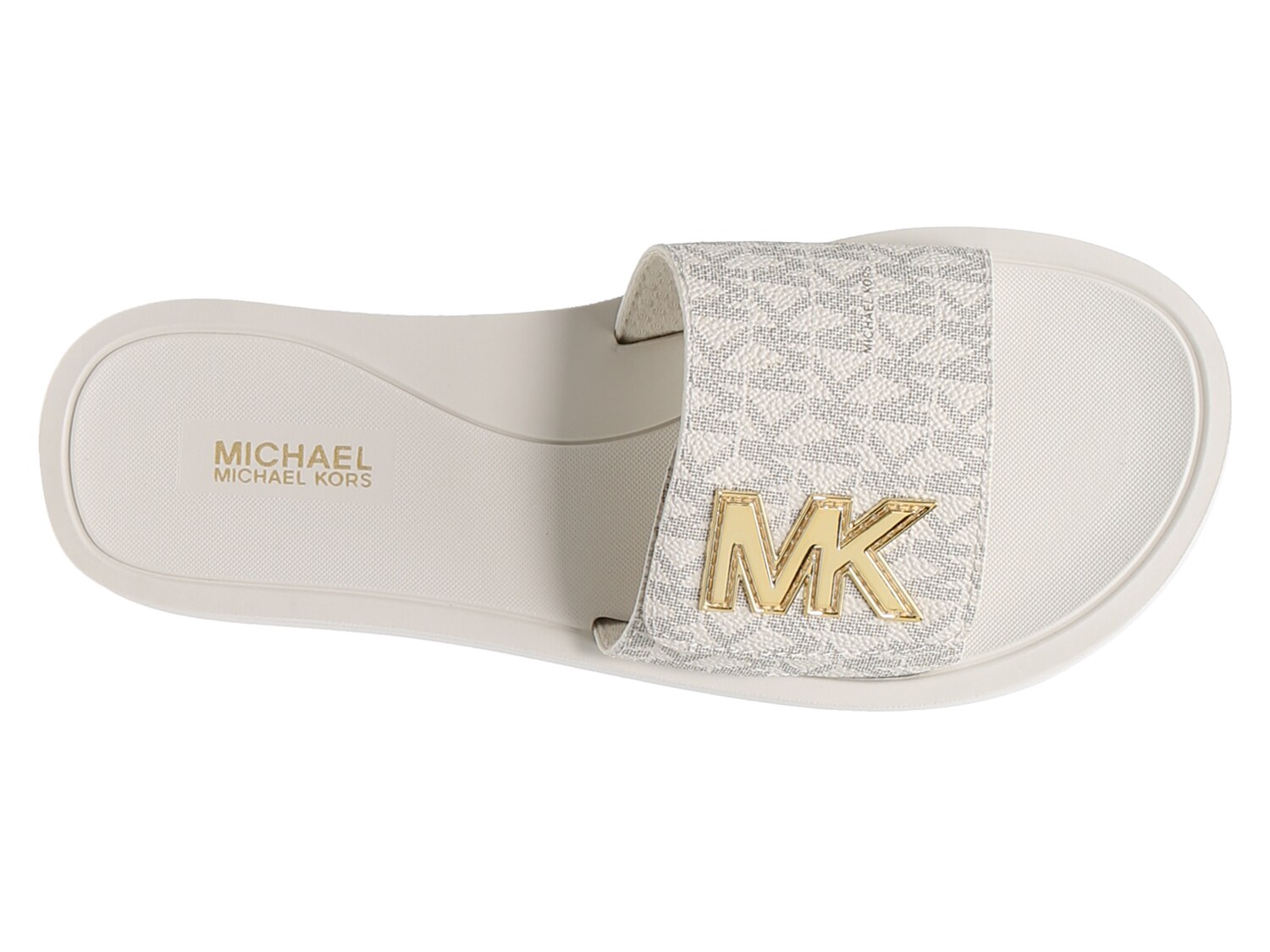 Michael Michael Kors Logo Platform Slide Sandal | DSW