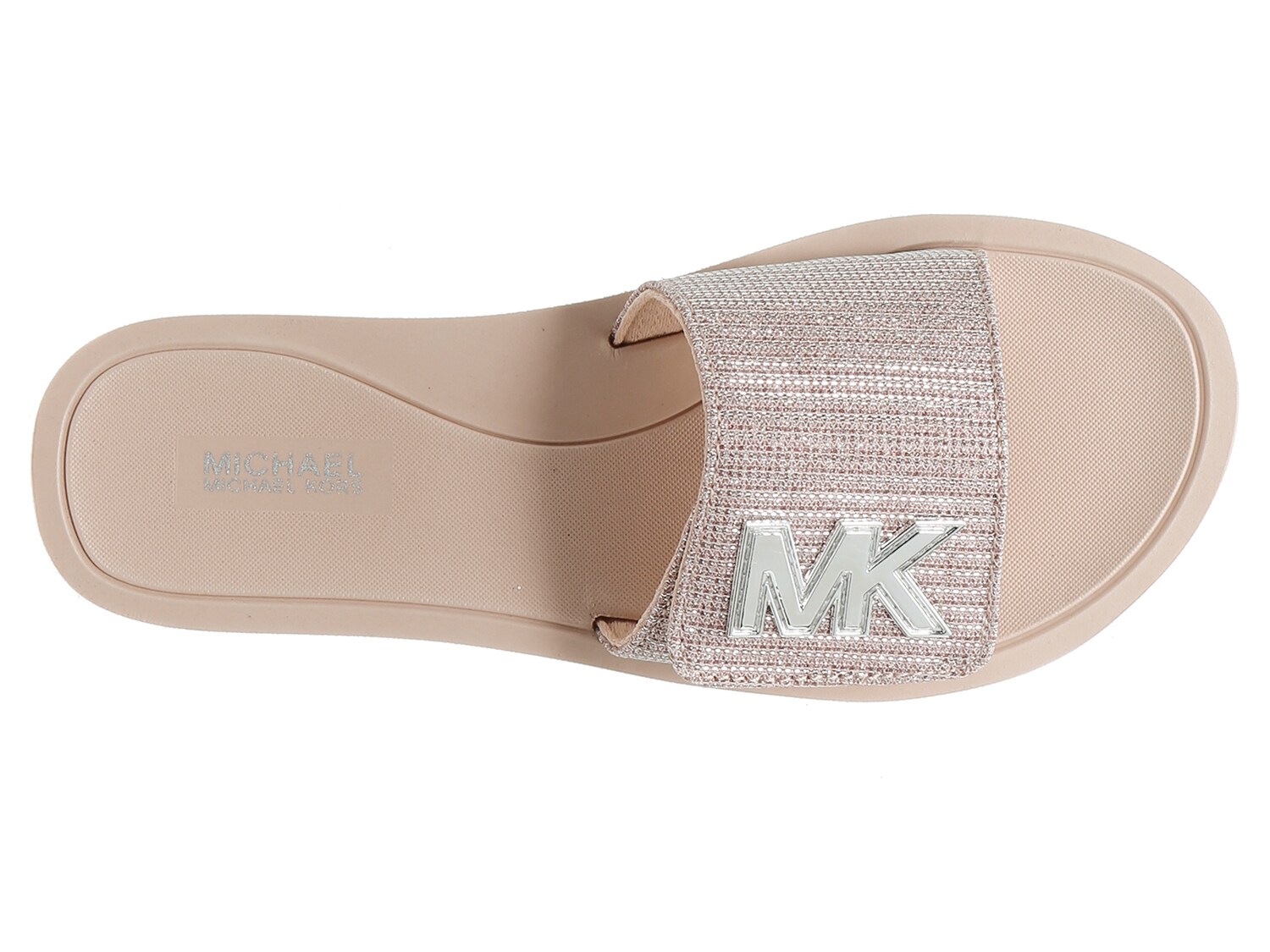 Michael Michael Kors Logo Platform Slide Sandal | DSW