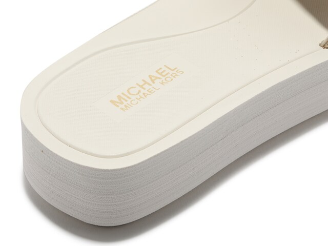 Michael Michael Kors Logo Platform Slide Sandal - Free Shipping | DSW