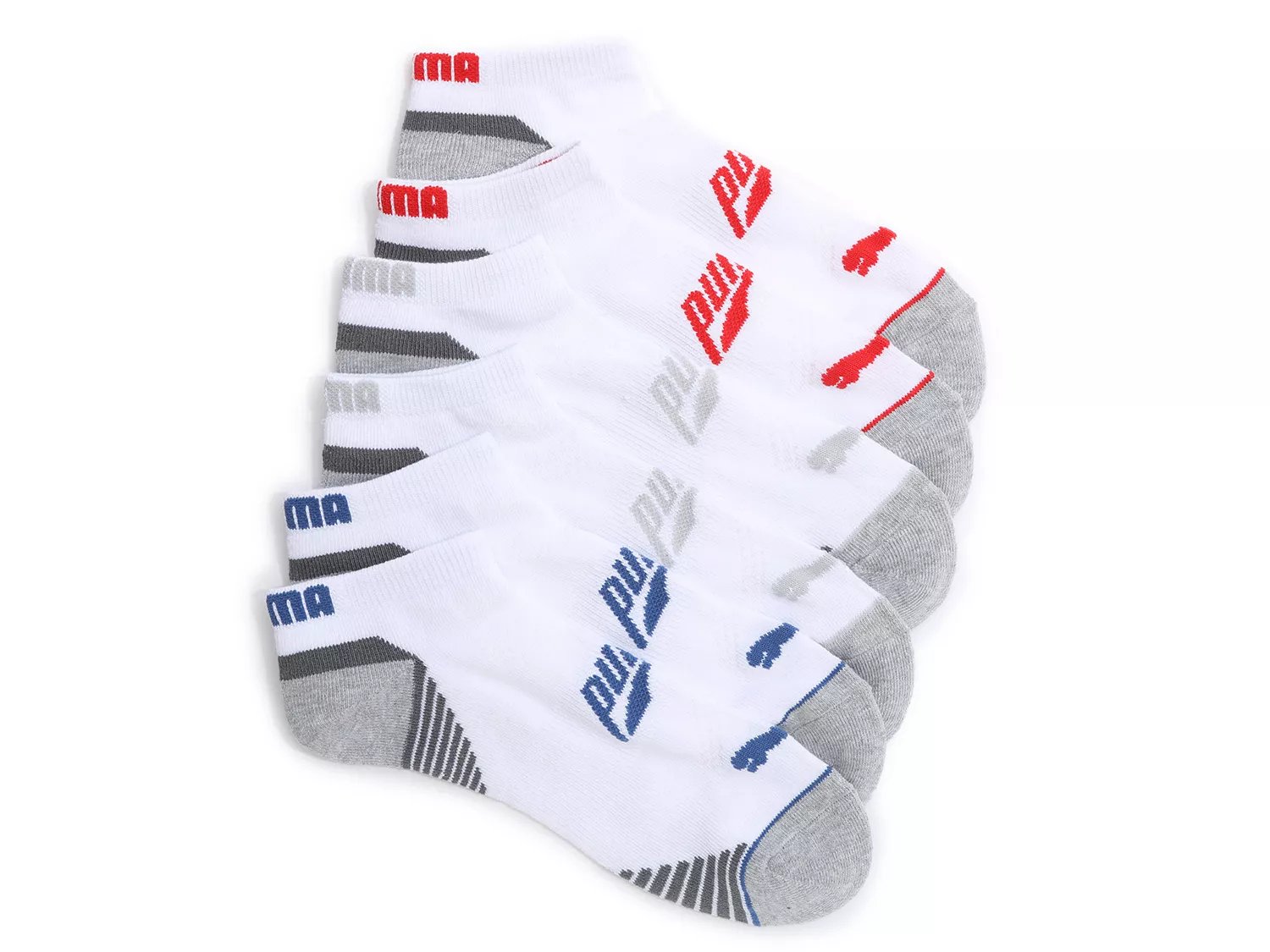  Training Men's No Show Socks - 6 Pack 
