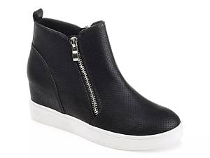 Black wedge best sale sneaker booties