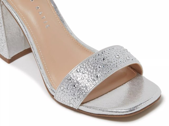 Dsw silver block heels best sale