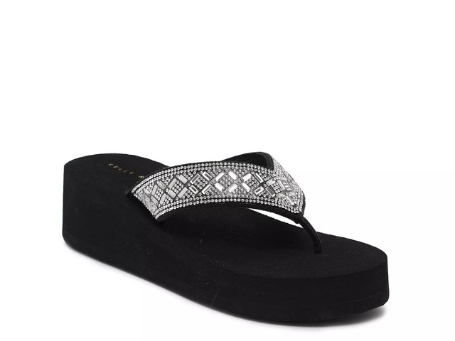 Kelly Katie Aria Wedge Flip Flop Free Shipping DSW