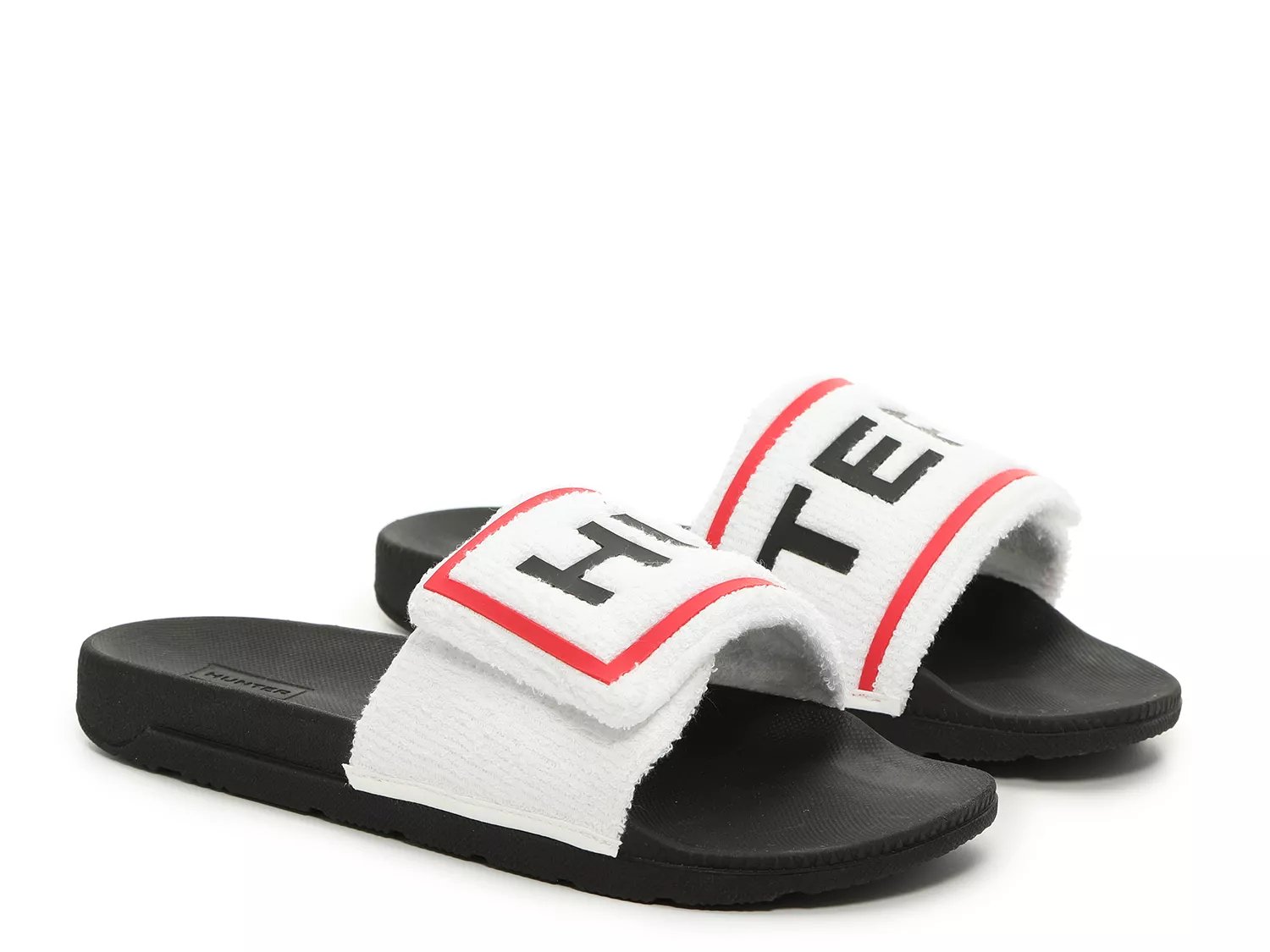 HUNTER Original Terry Towelling Slide Sandal Women's Free Shipping