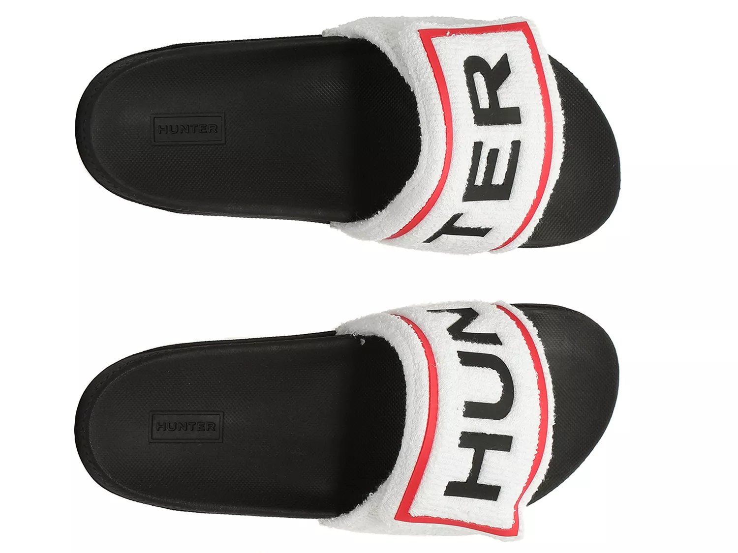 hunter terry beach slide sandals