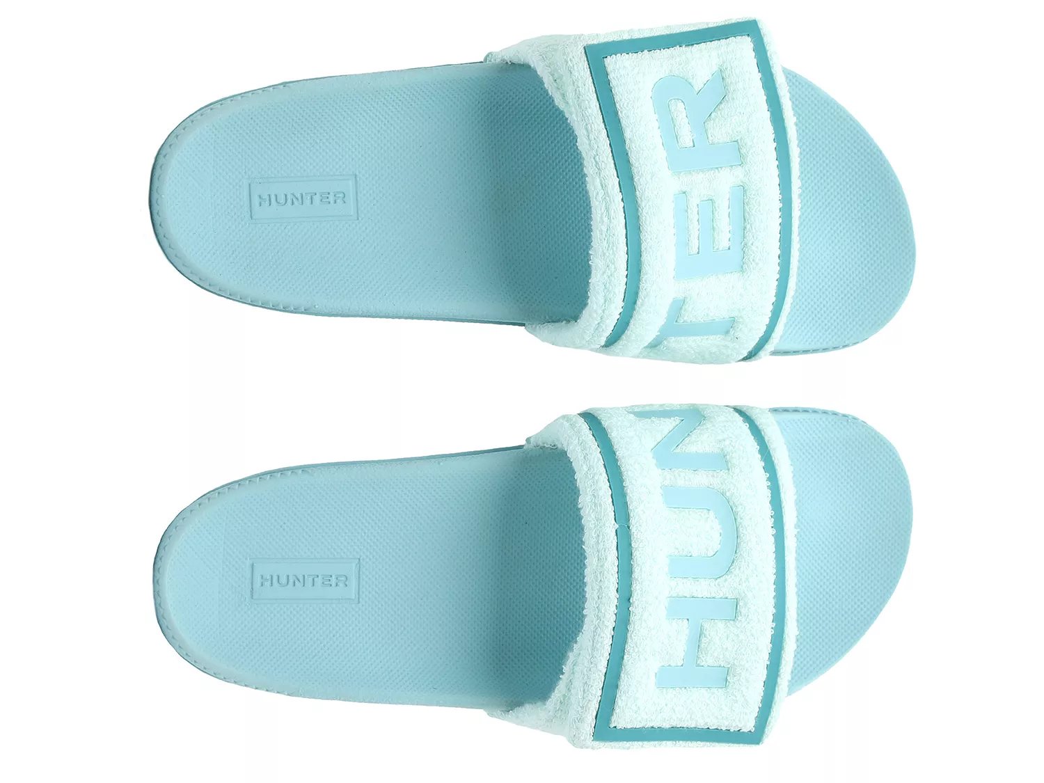 hunter terry beach slide sandals