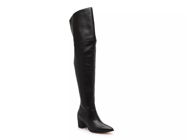 Black thigh high boots top dsw